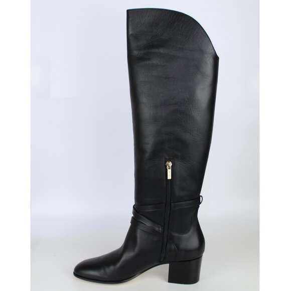 NEW JIMMY CHOO Huxlie 45mm Leather Boots - Work to Weekend - Picture 4 of 16